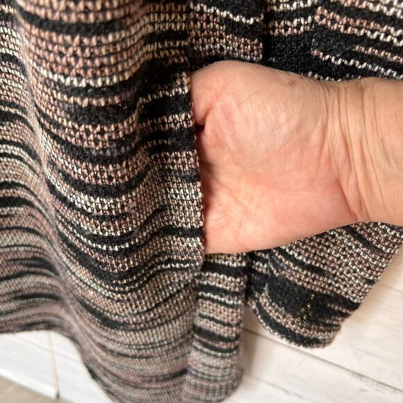 Knox Rose Cardigan Womens Size Medium Earth Tones Zipper on Sleeves Detail - Picture 15 of 16